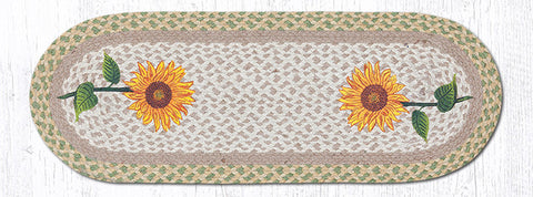 TR-529 Tall Sunflowers Oval Table Runner