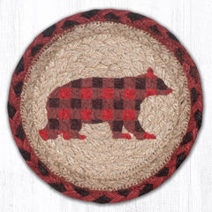 LC-396 Flannel Bear 7" Round