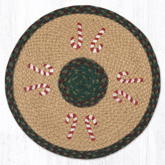 PM-RP-508 Candy Cane Round Placemat