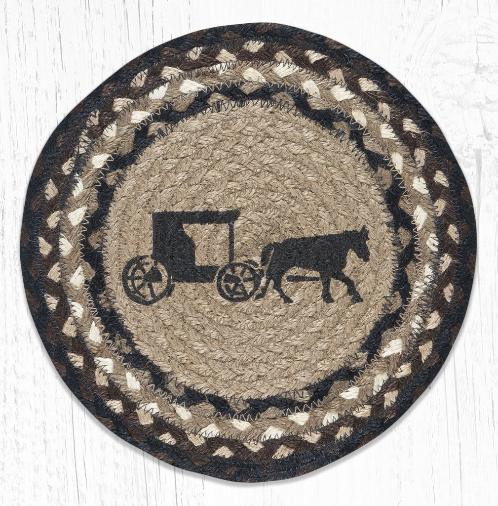 MSPR-313 Amish Buggy 10" Trivet