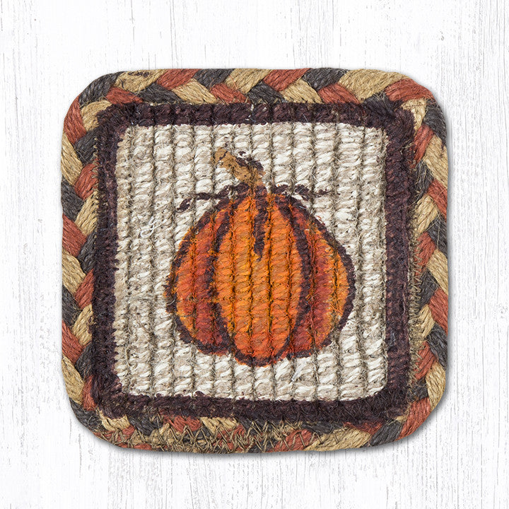 WW-222 Harvest Pumpkin Wicker Weave Table Accents