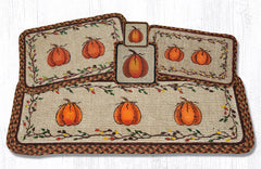 WW-222 Harvest Pumpkin Wicker Weave Table Accents