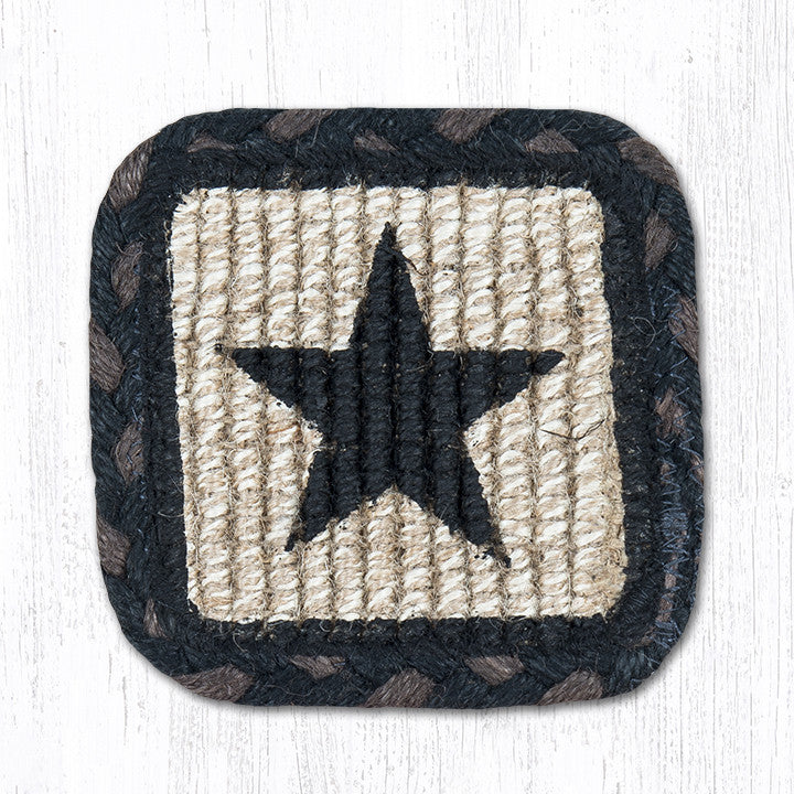 WW-313 Black Star Wicker Weave Table Accents