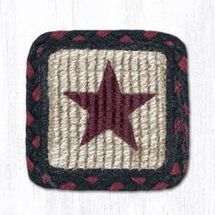 WW-344 Burgundy Star Wicker Weave Table Accents