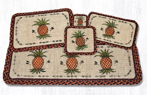 WW-375 Pineapple Wicker Weave Table Accents