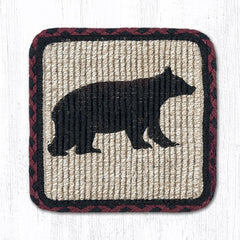 WW-395 Cabin Bear Wicker Weave Table Accents