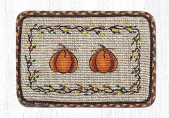 WW-222 Harvest Pumpkin Wicker Weave Table Accents