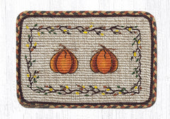 WW-222 Harvest Pumpkin Wicker Weave Table Accents