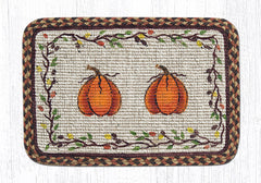 WW-222 Harvest Pumpkin Wicker Weave Table Accents