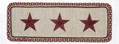 WW-357 Burgundy Star Wicker Weave Table Accent