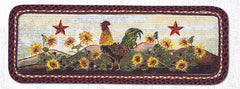 WW-391 Morning Rooster Wicker Weave Table Accents