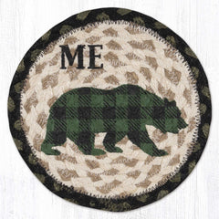 LC-116 Green Plaid Bear ME Trivet