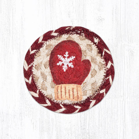 IC-9-117 Red Mitten Individual Coaster