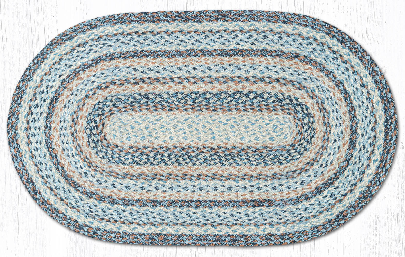 C-9-119 Denim Braided Rug | The Braided Rug Place