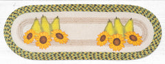 TR-9-120 Pears & Sunflowers Oval Table Runner