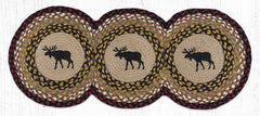 TCP-019 Black Moose Tri Circle Table Runner