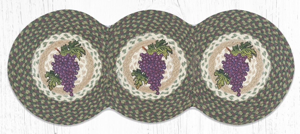 TCP-575 Grapes Tri Circle Table Runner