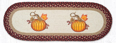 TR-417 Autumn Pumpkin Oval Table Runner