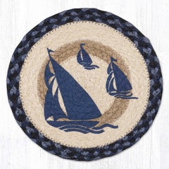 MSPR-443 Blue Boat 10" Trivet