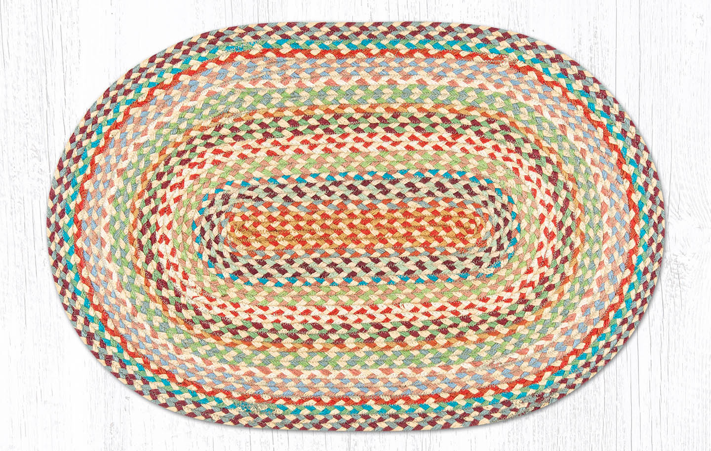 C-328 Multi 1 Color Braided Rug | The Braided Rug Place