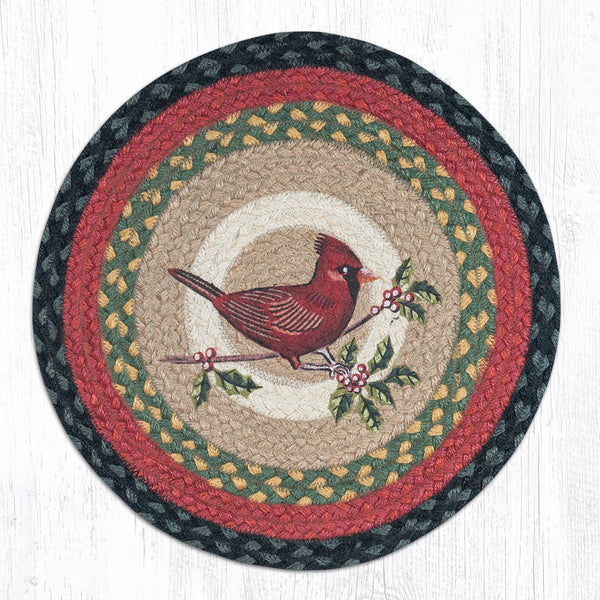CH238 Cardinal Chair Pad The Braided Rug Place
