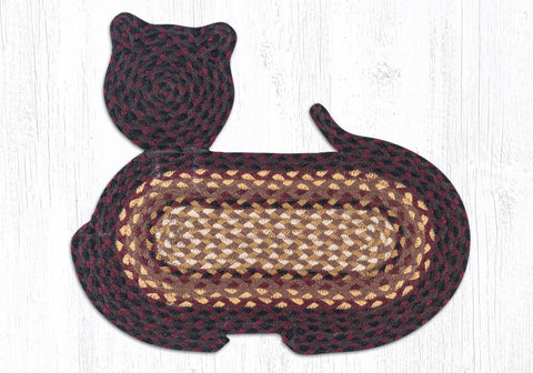 CT-371 Black Cherry/Chocolate/Cream Cat Rug