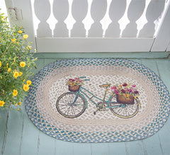 OP-522 My Bicycle Oval Rug