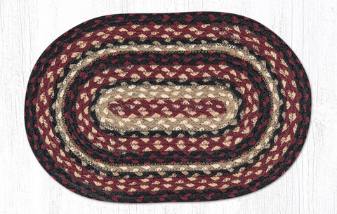 MS-344 Burgundy/Black/Tan Miniature Trivet