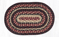 MS-344 Burgundy/Black/Tan Miniature Trivet