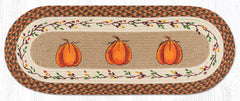 TR-222 Harvest Pumpkin Oval Table Runner