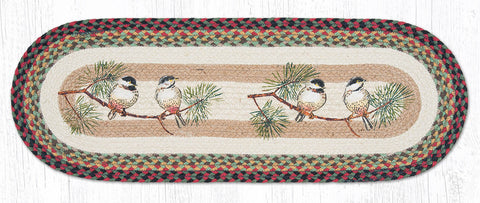 TR-081 Chickadee Oval Table Runner