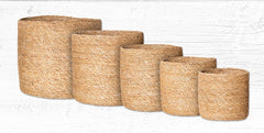 SGB-001 Natural Sedge Grass Baskets