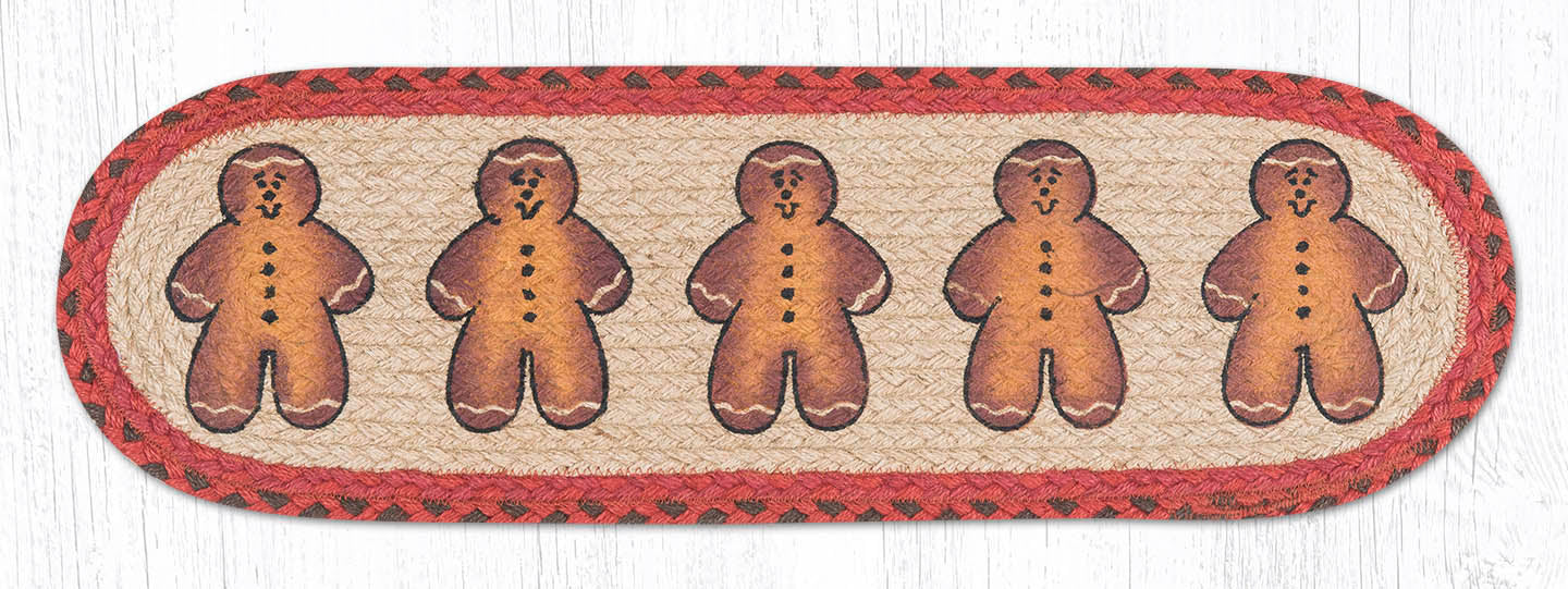 ST-OP-111 Gingerbread Men Stair Tread | The Braided Rug Place