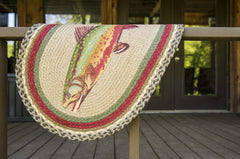 OP-244 20x30 Trout Oval Rug