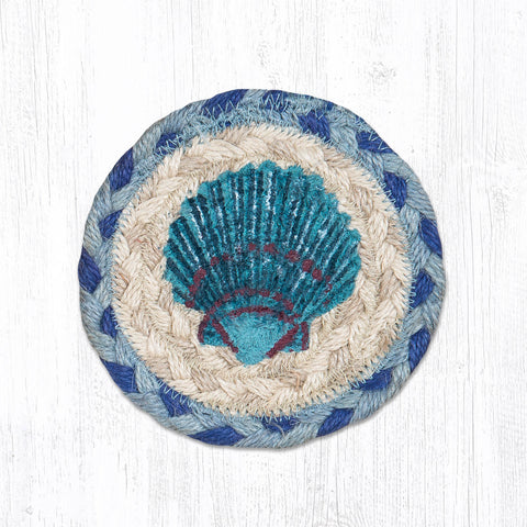 IC-378 Blue Scallop Individual Coaster