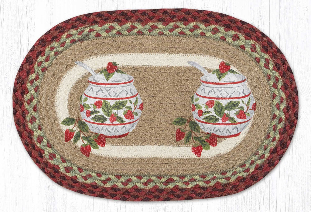 PM-OP-390 Jam Jar Strawberry Placemat 13"x19"