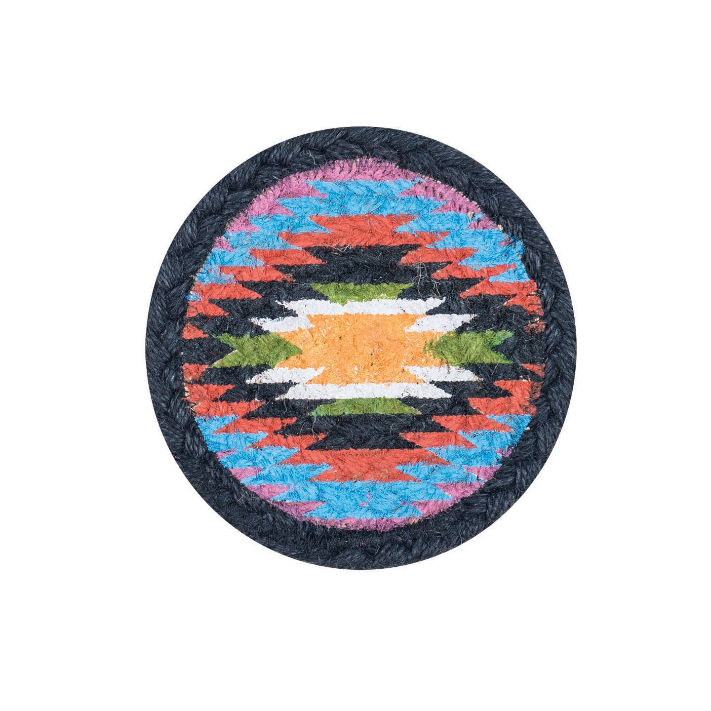 Native American Rug Coasters IC-001 Native Individual Coaster | The Braided Rug Place