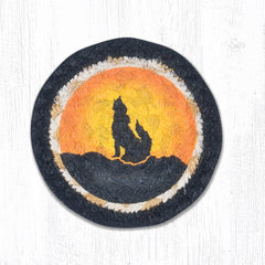 IC-469 Coyote Silhouette Individual Coaster