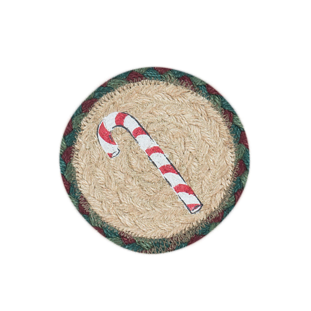 IC-508 Candy Cane Individual Coaster