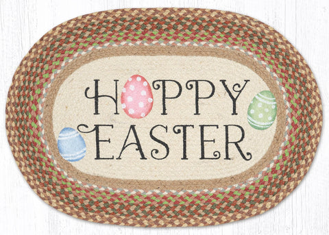 OP-652 Hoppy Easter Oval Rug