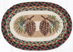 Pinecone trivet or small placemat for rustic cabin or fall home.