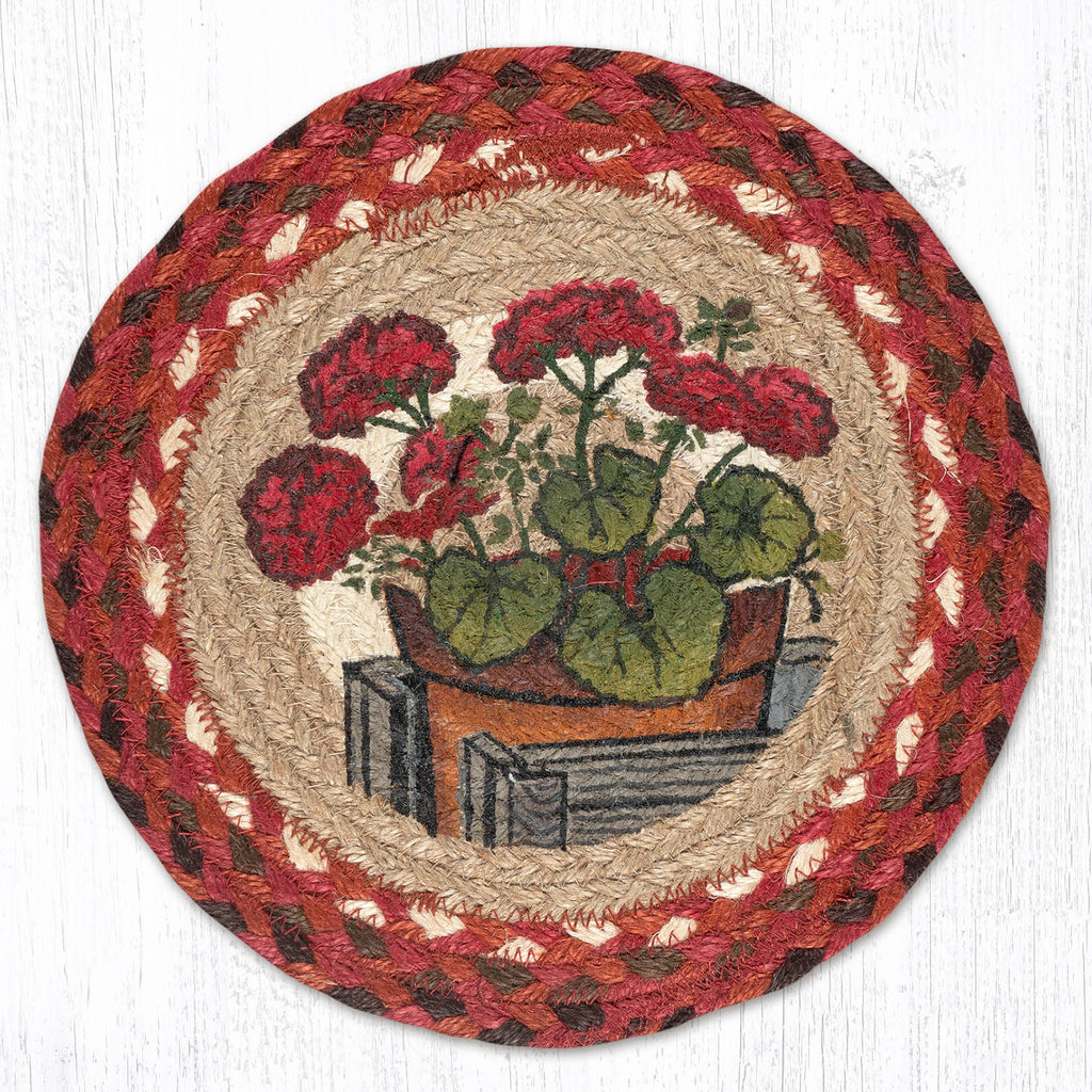 MSPR-309 Garden Geranium 10" Trivet