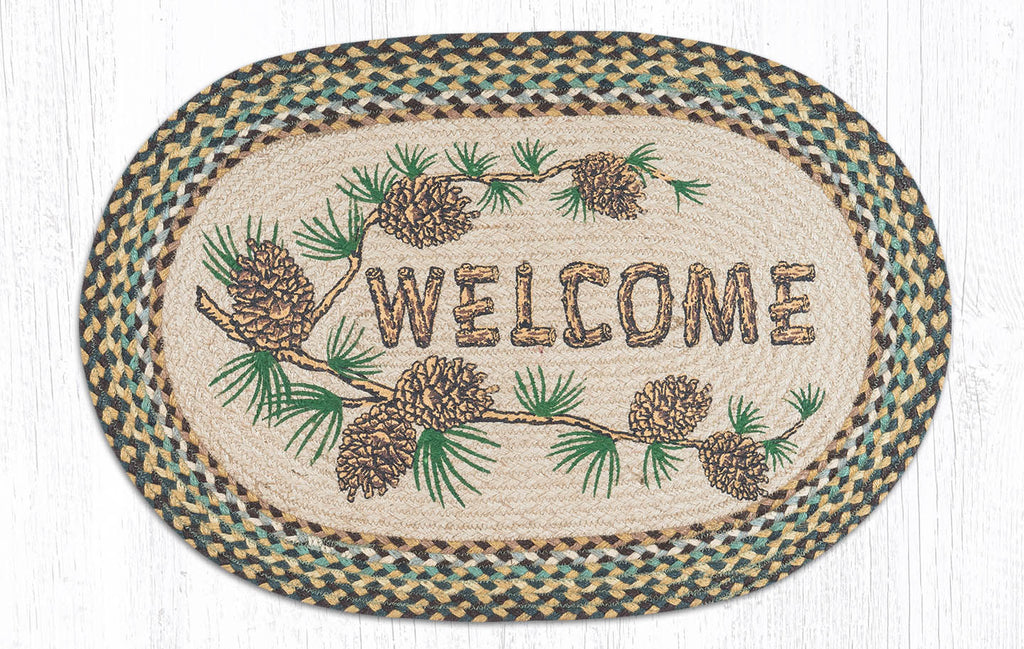 OP-051 Welcome Patch Oval Rug
