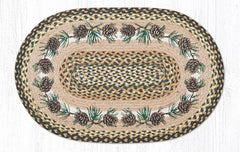 OP-051 Needles & Cones Oval Rug