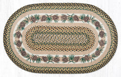 OP-051 Needles & Cones Oval Rug