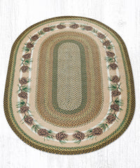 OP-051 Needles & Cones Oval Rug