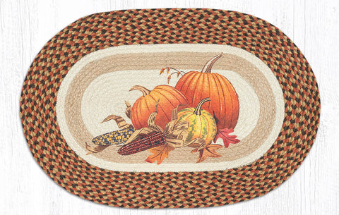 OP-222 Joyful Harvest Oval Rug