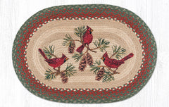 OP-025 Cardinals Oval Rug