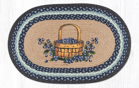 OP-312 Blueberry Basket Oval Rug