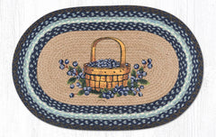 OP-312 Blueberry Basket Oval Rug